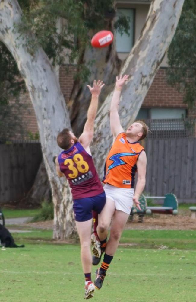 Julian Belfrage in a ruck contest.