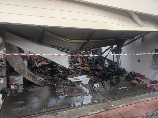 Anushka managed to save some important items and escape via the garage before the blaze claimed the home. Picture: Anushka Bandaralage