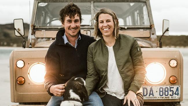 Big vision: Tom and Jo Youl have set out a big blueprint for their Flinders Island enterprise, developing their Angus herd and setting up The Flinders Wharf restaurant, which showcases the island’s produce, including the Youls’ own beef.