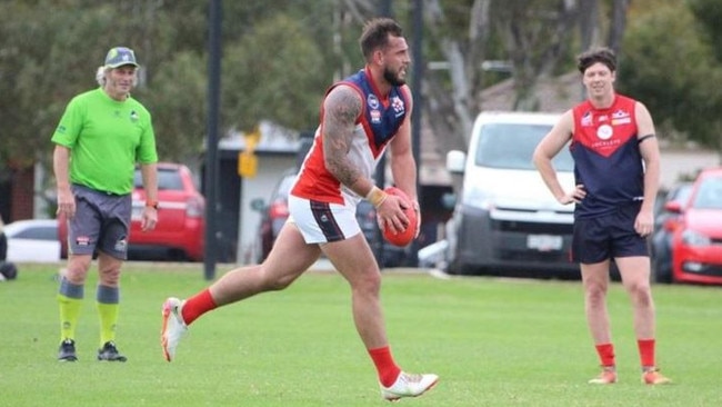 Chris Knapp lines up a shot for the Demons. Picture: Supplied