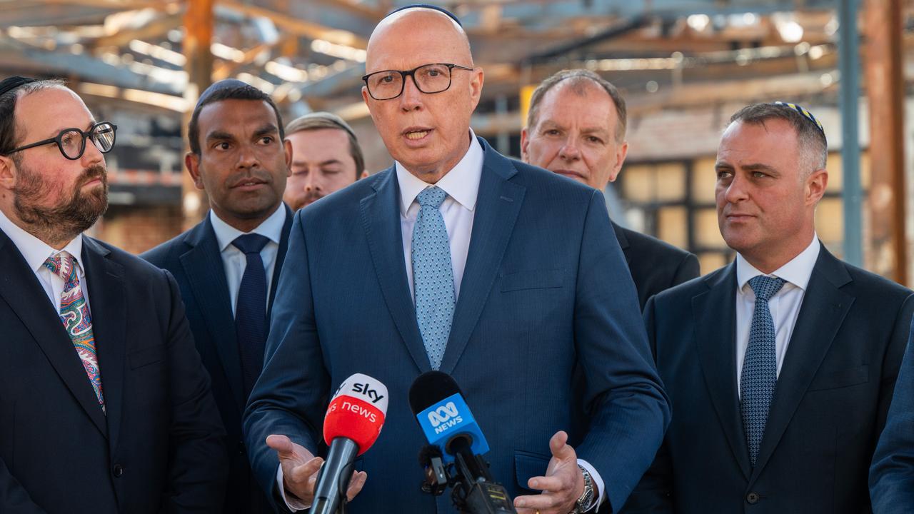 Dutton plans to rebuild firebombed synagogue ‘bigger and better’