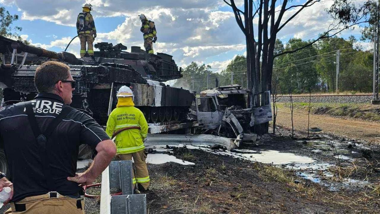 Crash on the Bruce Highway at Bajool on July 19, 2023. Picture: Supplied