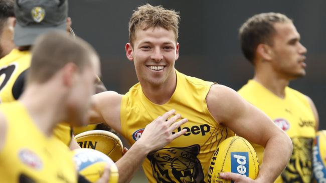 Mature-age debutant Jake Aarts impressed in his first game as a Tiger.