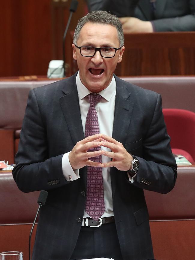 The hypocritical gotcha brigade, including Greens leader Richard Di Natale, pounced. Picture Kym Smith