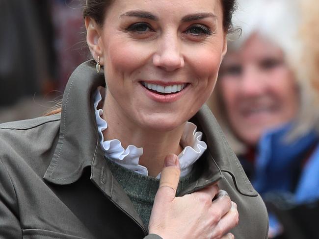 The Duchess of Cambridge meets members of the public while on a walkabout in Keswick town centre during a visit to Cumbria.. Picture date: Tuesday June 11, 2019. See PA story ROYAL Cambridge. Photo credit should read: Peter Byrne/PA Wire