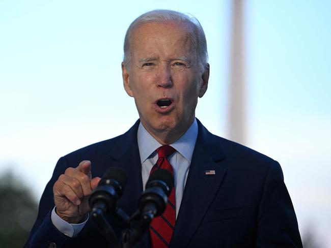 US President Joe Biden speaks on a 'successful' counter-terrorism operation that killed al-Qaeda chief Ayman al-Zawahiri. Picture: Jim Watson/POOL/AFP