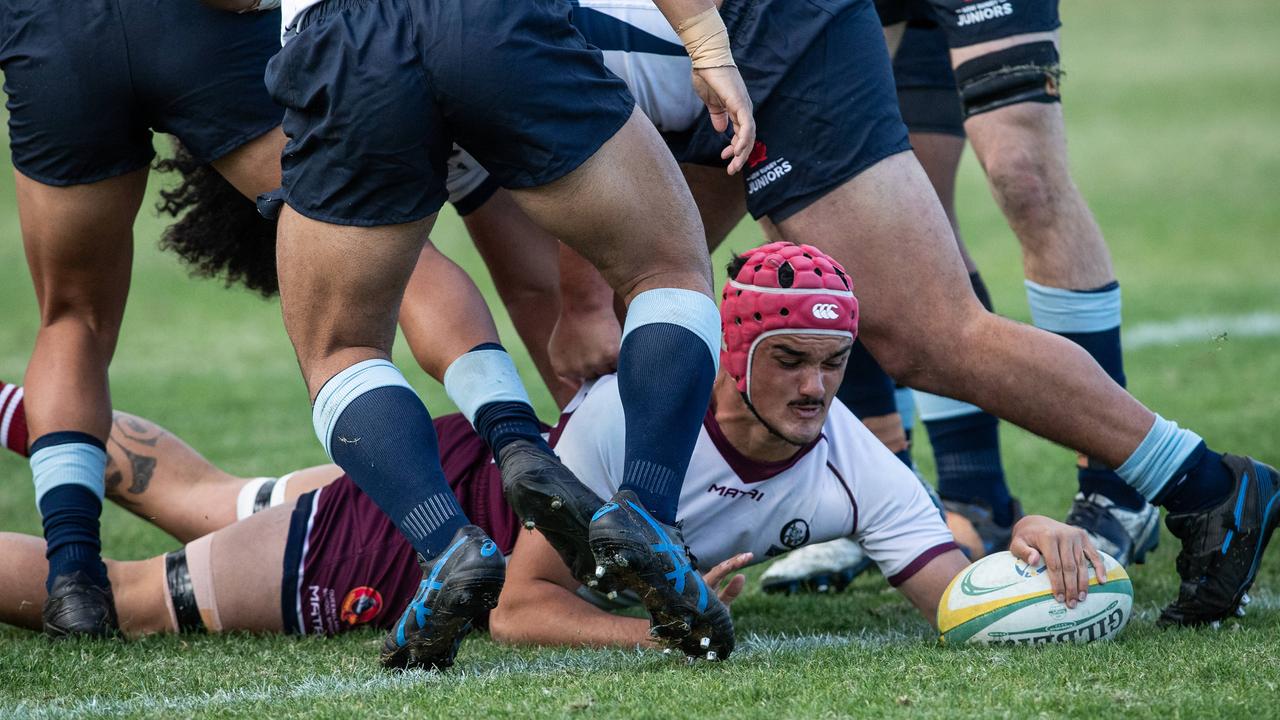 Last year’s final between Queensland 2 and NSW Juniors. Picture: Julian Andrews