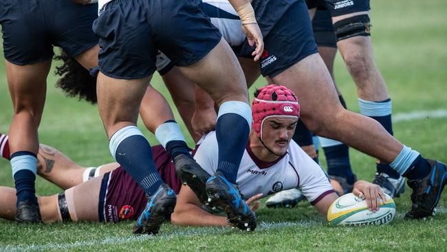 Last year’s final between Queensland 2 and NSW Juniors. Picture: Julian Andrews