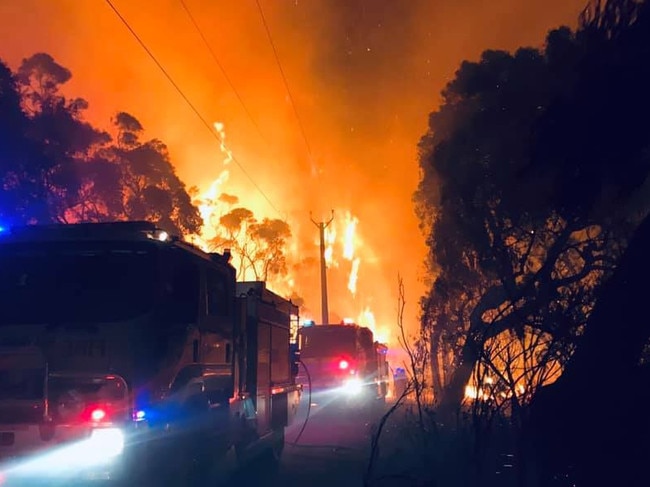 Cherry Gardens fire, Picture: Salisbury Country Fire Service