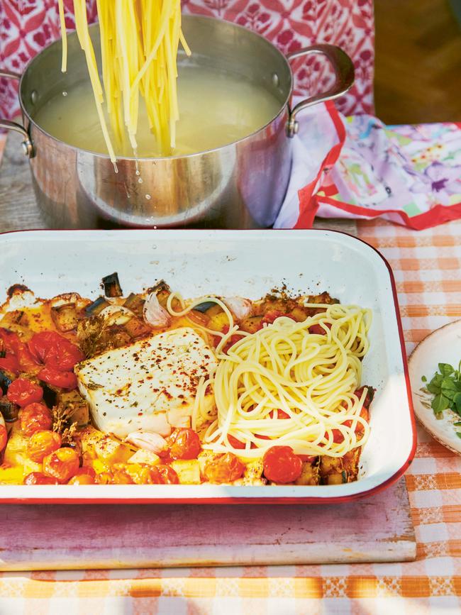 Pasta water is the secret to a perfectly glossy finish.