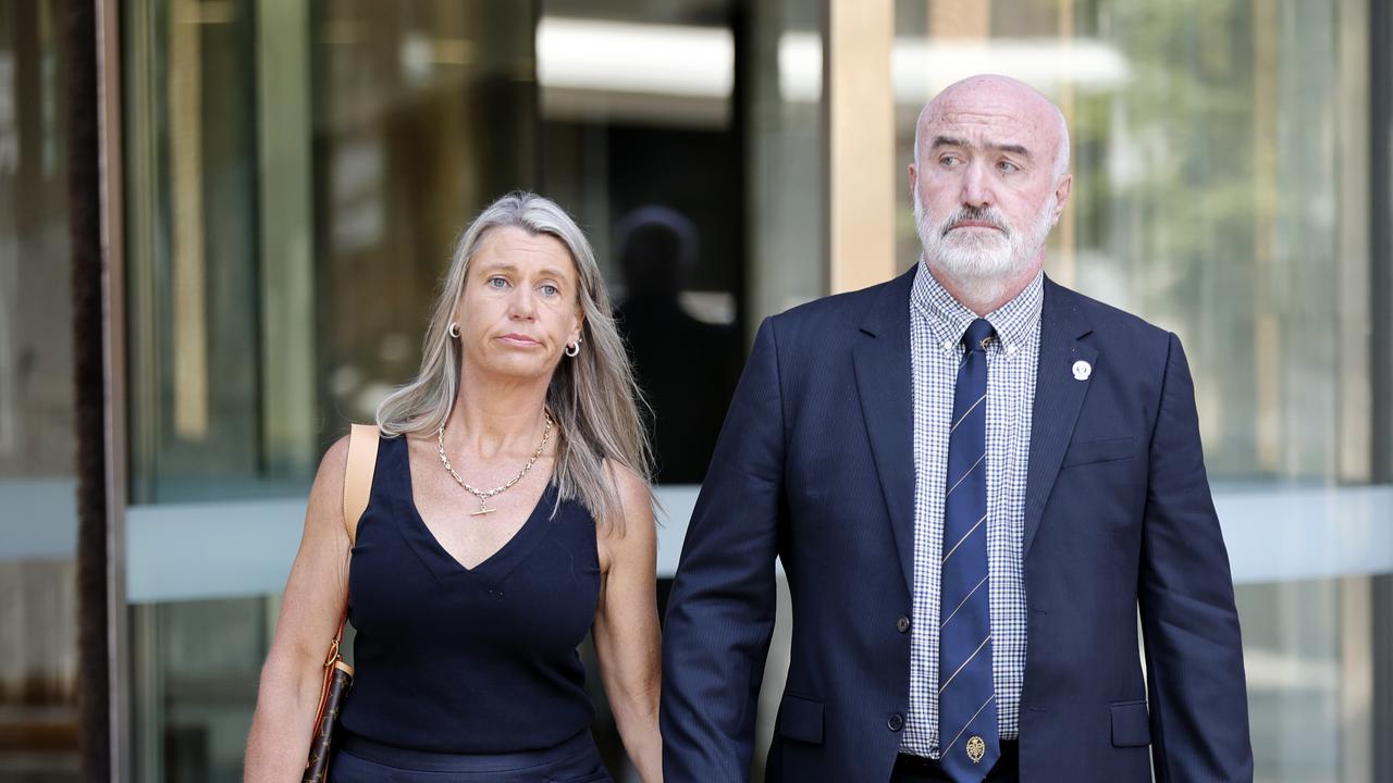 Ms Barlow and her husband Laurence Barlow opposed Holohan’s release on parole. Picture: NewsWire / Damian Shaw