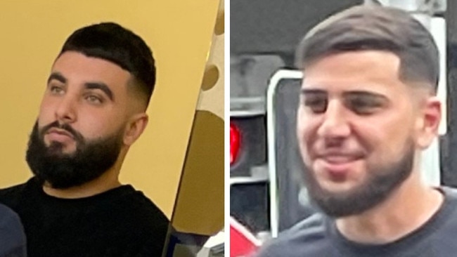 Canva composite of co-accused Mohammed Charkawi and Amhed Sadik. They   were charged in April 2023 after alleged counterfeit designer products worth $500,000 were seized at Merrylands West, Chester Hill and South Granville.