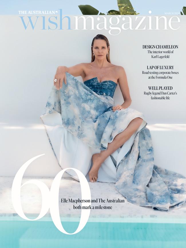 The March issue of WISH starring Elle Macpherson. Picture: Claudia Smith.