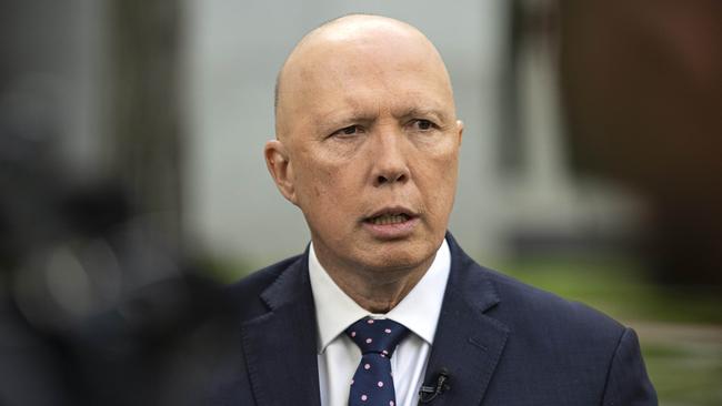 Opposition Leader Peter Dutton also had his doubts about the reported decision. Picture: NCA NewsWire / Gary Ramage