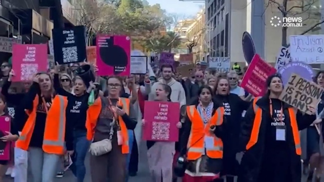 Hundreds of Sydneysiders march for second No More protest