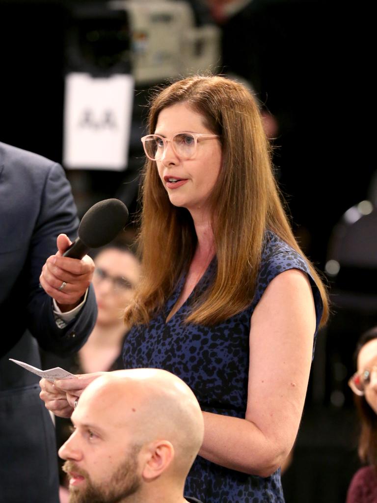 Ms Yeoman later said she was not bothered by the use of the term blessed, and was angrier the PM could not provide an answer to the room. Photo: Steve Pohlner