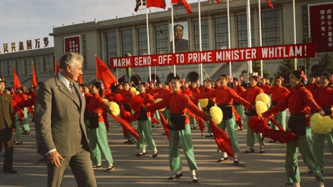 Former Labor PM Gough Whitlam in China.