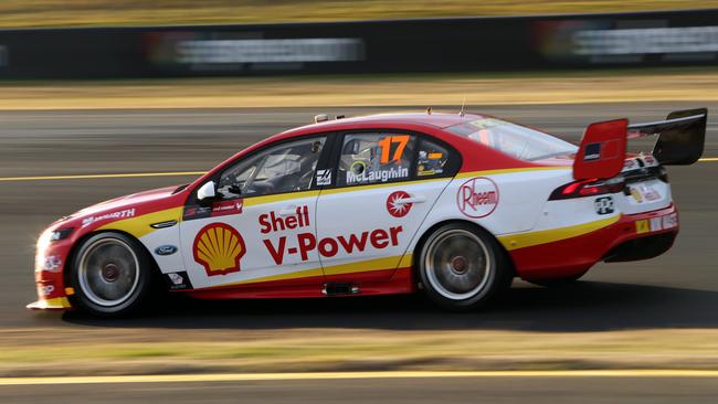 Scott McLaughlin on track during qualifying at Sydney Motorsport Park. Picture: Tim Hunter.