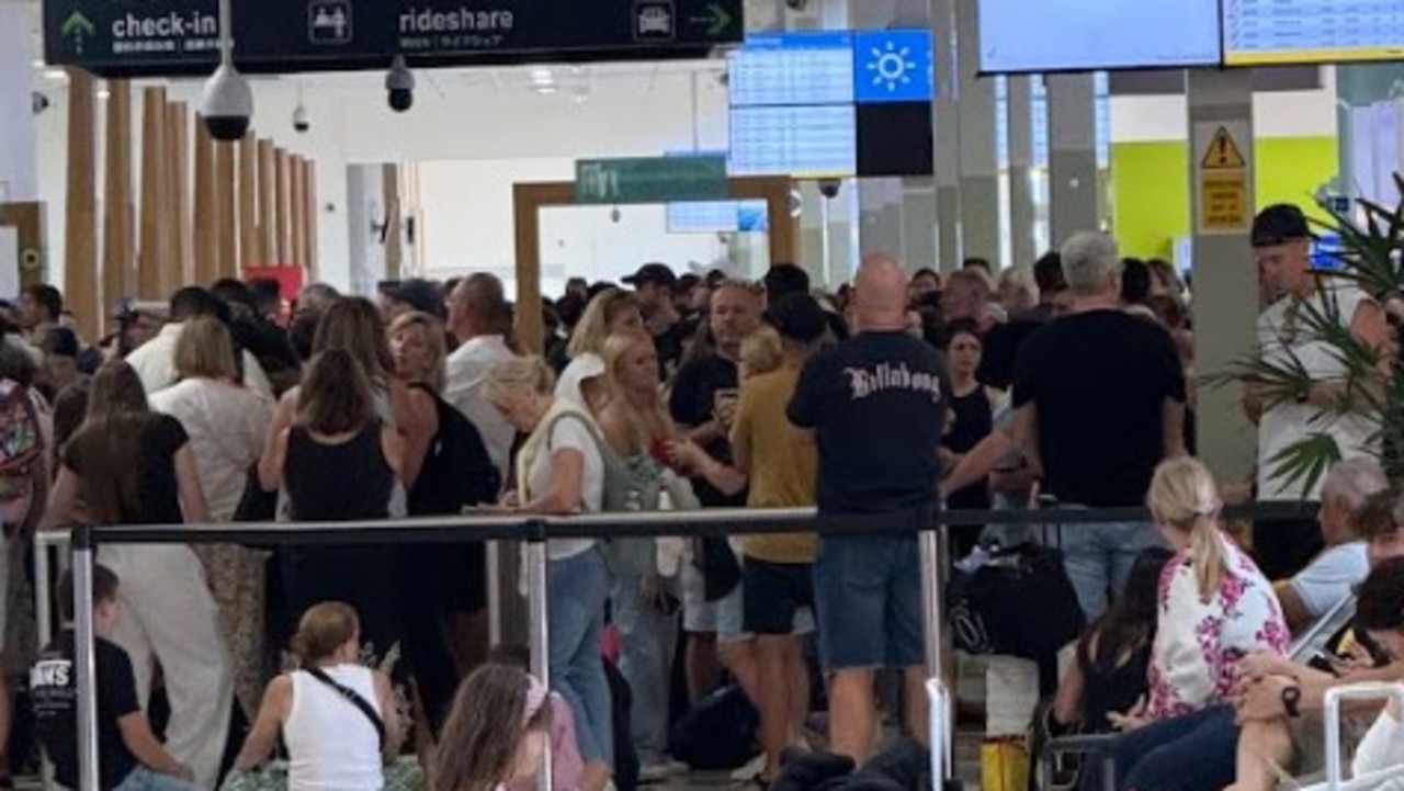 Huge lines, delays after incident at Gold Coast Airport