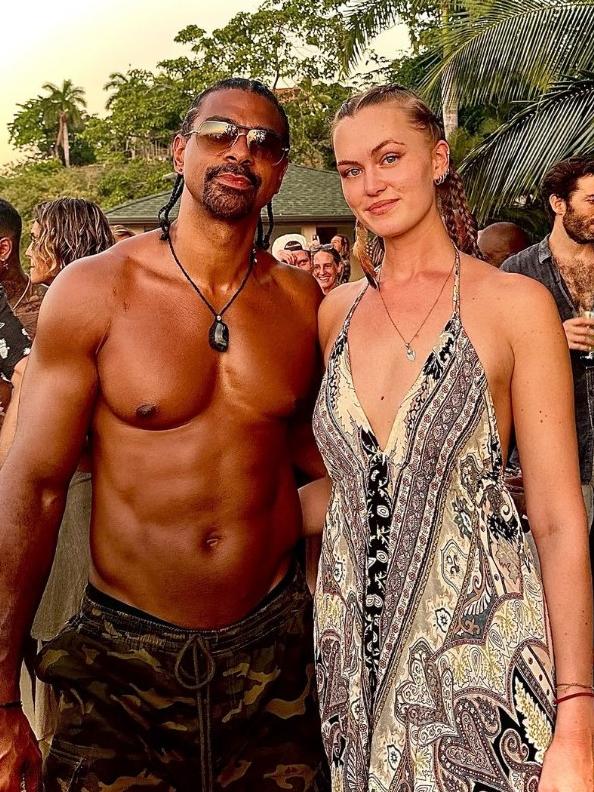 David Haye with girlfriend Sian Osborne. Photo: Instagram.