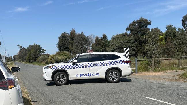 Police blocked Old Dookie Road after a fatal crash in Shepparton East in October. Picture: Oscar Jaeger