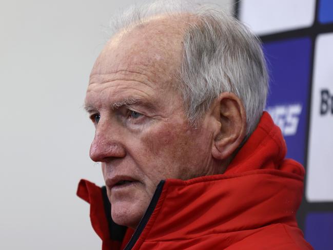 Wayne Bennett is known for his dislike of public ceremonies. Picture: Jason McCawley/Getty Images