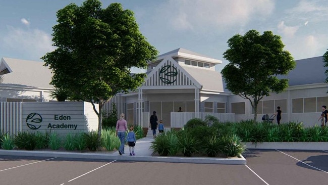 An artist impression of the proposed child care centre at 2-4 Lago Crescent, Mt Sheridan.