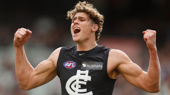 Charlie Curnow is a rising star of the AFL. Pic: Getty Images