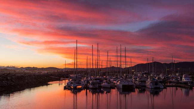 Paul Sheringham’s image of the Coffs Harbour Marina during a spectacular sunset.