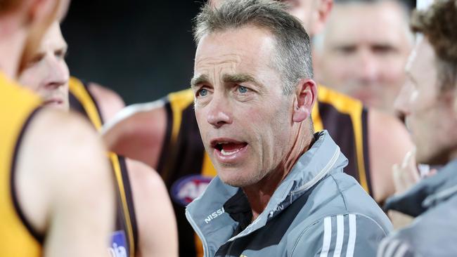 Alastair Clarkson will have to decide how he goes about his rebuild. Picture: Sarah Reed