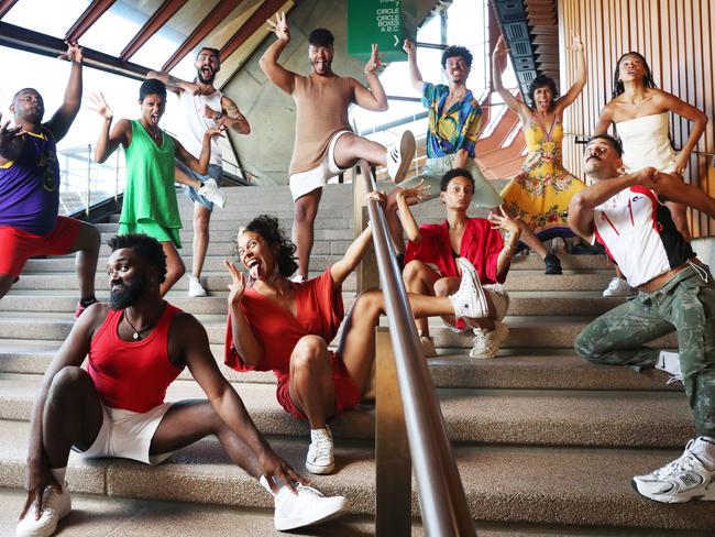 3/1/24: Dancers from Encantado, a dance performance from Brazil, ahead of their shows as part of the Sydney Festival. John Feder/The Australian.