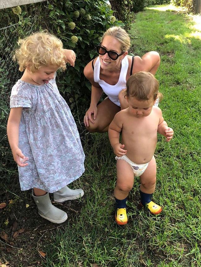 Phoebe with Poppy and Billy Burgess.