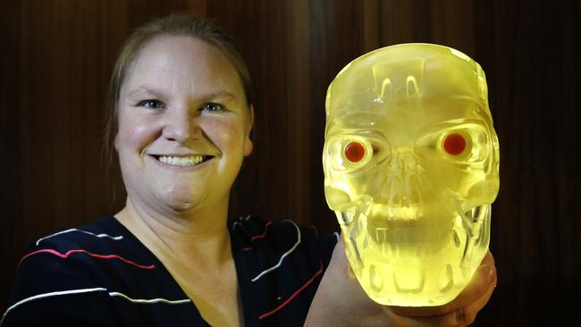 Kate Fox is a biomedical engineer, RMIT lecturer and mother of two who helped design a bionic eye using diamonds. Picture: David Caird