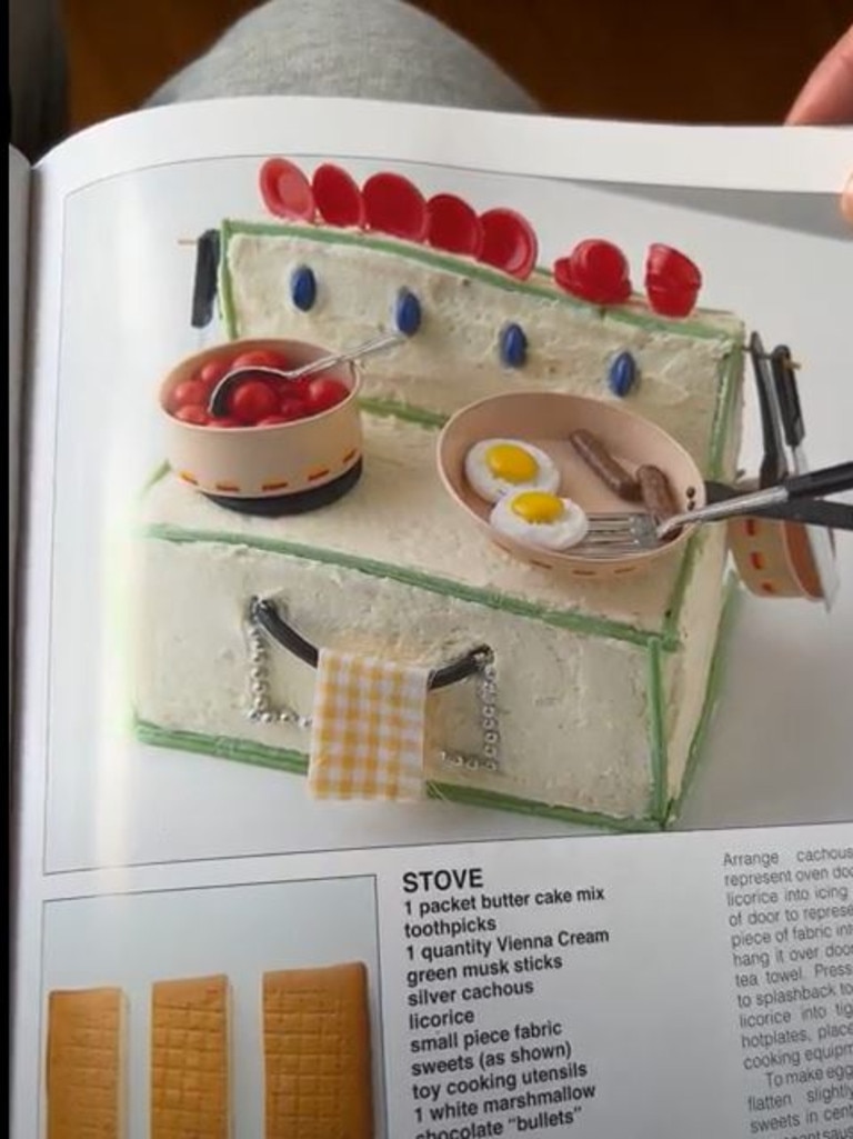 Girls could have a cake that looked like a stove. Picture: Supplied