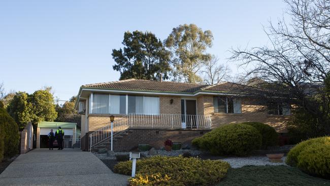 Donald and Jean Morley’s Fisher home. Picture: ACT Policing