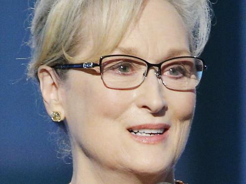 BEVERLY HILLS, CA - JANUARY 08: In this handout photo provided by NBCUniversal, Meryl Streep accepts Cecil B. DeMille Award during the 74th Annual Golden Globe Awards at The Beverly Hilton Hotel on January 8, 2017 in Beverly Hills, California. (Photo by Paul Drinkwater/NBCUniversal via Getty Images)