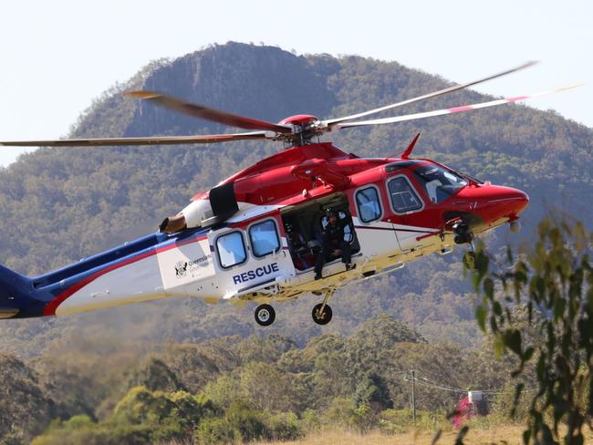 WATCH: New video emerges after dramatic Glass House Mountain rescue