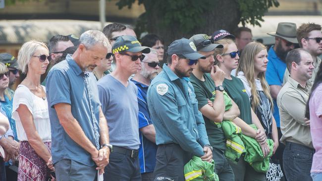 Mourners turned out in droves to pay their respects. Picture: Rob Leeson.