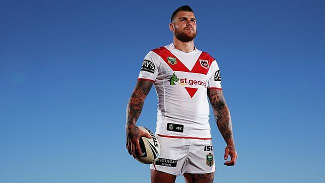 St George Dragons Josh Dugan ready for the 2014 NRL season at WIN Stadium, Wollongong.