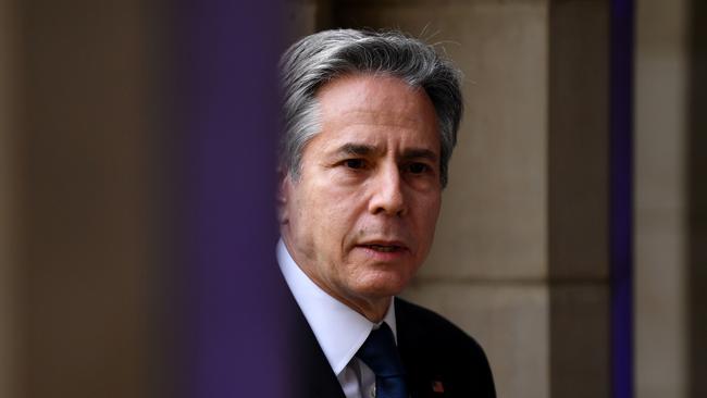 Secretary of State Antony Blinken addresses students at the University of Melbourne on Thursday. Picture: Getty Images