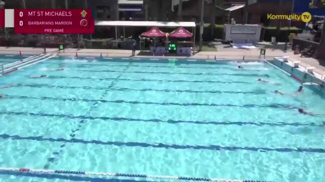 Replay:  Mt St Michael's v Barbarians Maroon (Opens Play-Off) - Water Polo Queensland All Schools Championships