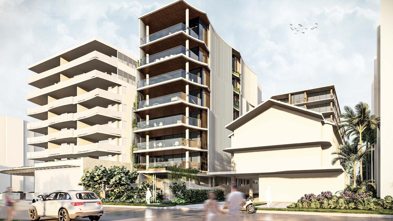 Mosaic Property Group plans 41 luxury apartments across two buildings and over seven storeys at the Cotton Tree site.