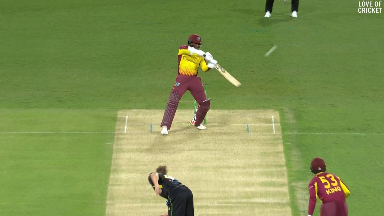 The shot that has the cricket world talking. Photo: Fox Cricket.