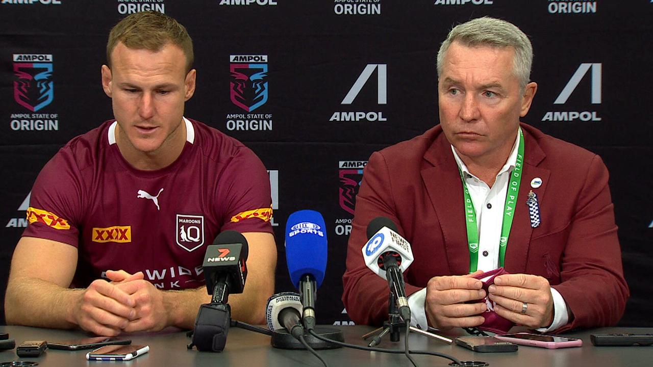 A dejected Daly Cherry-Evans and Paul Green.