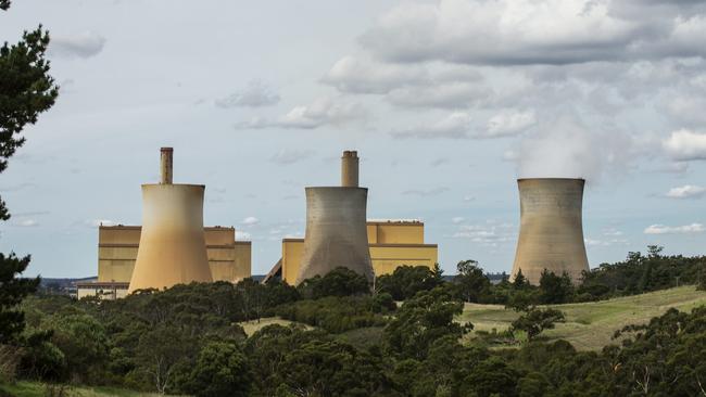 EnergyAustralia’s Yallourn coal-fired power station in Victoria’s Latrobe Valley. Picture: Daniel Pockett