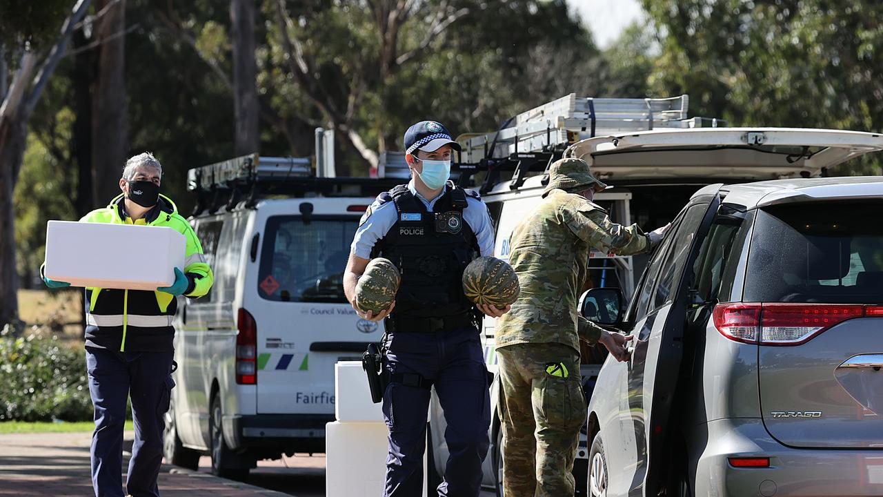 The NSW Police Commissioner had earlier asked the military for help. Picture: NCA NewsWire / Dylan Coker