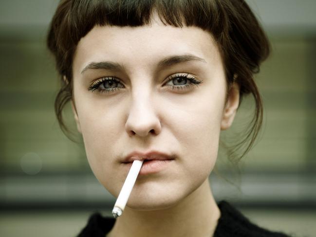 Smoker. Smoking. Cigarette. Woman. Female. Generic image. thinkstock.