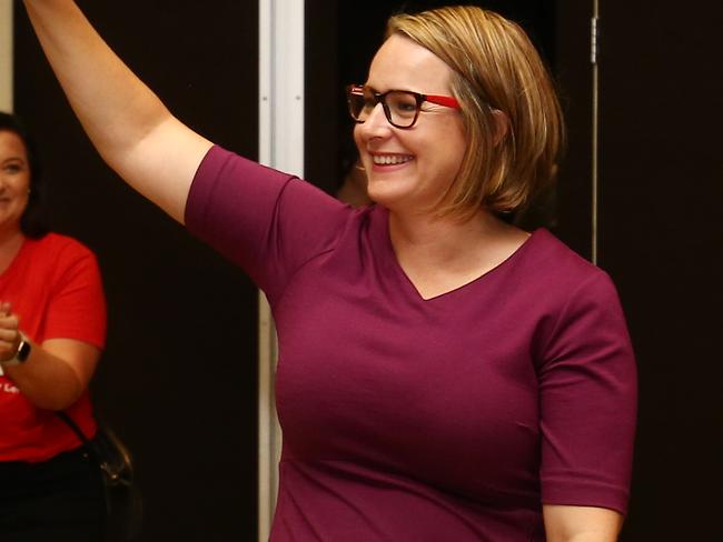 New North Queensland senator Nita Green is given a hero's welcome at the Labor Party's post election party at the Reef Hotel Casino, Cairns. PICTURE: BRENDAN RADKE