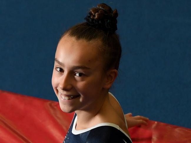 National gymnast Cody Norman, 12 years old,  at the Cheltenham Youth Club. PICTURE : PENNY STEPHENS. 23RD AUGUST 2017