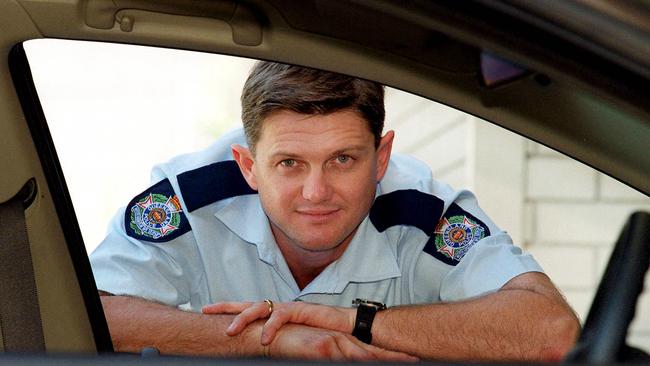 Constable Neil Scutts, who was shot in a hold up at NAB Browns Plains. File picture